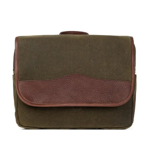 Campaign Waxed Canvas Messenger Bag by Mission Mercantile Leather Goods, handmade leather goods detail photo 8