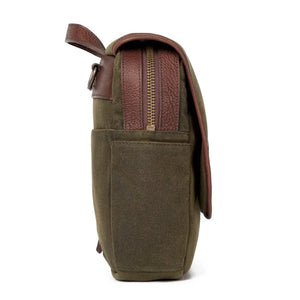 Campaign Waxed Canvas Messenger Bag by Mission Mercantile Leather Goods, handmade leather goods detail photo 11