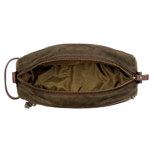 Campaign Waxed Canvas Toiletry Shave Kit by Mission Mercantile Leather Goods, natural skincare detail photo 14