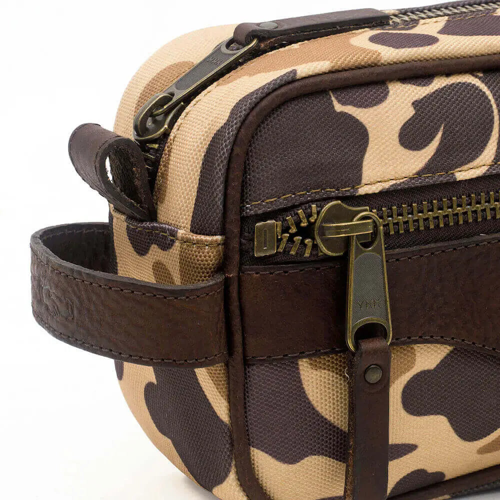 Campaign Waxed Canvas Toiletry Shave Kit by Mission Mercantile Leather Goods, natural skincare detail photo 20