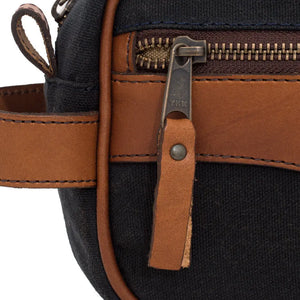 Campaign Waxed Canvas Toiletry Shave Kit by Mission Mercantile Leather Goods, natural skincare detail photo 26