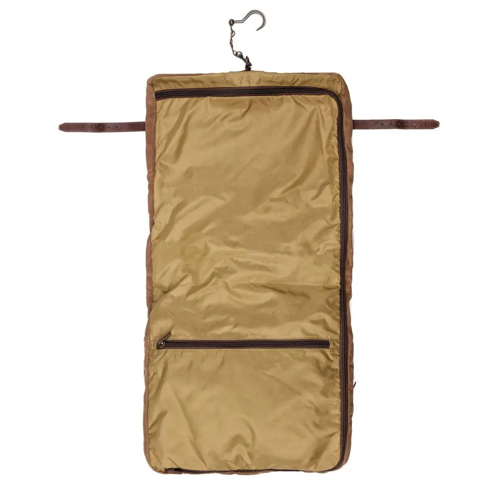 Campaign Waxed Canvas Valet Bag by Mission Mercantile Leather Goods, handmade leather goods detail photo 6