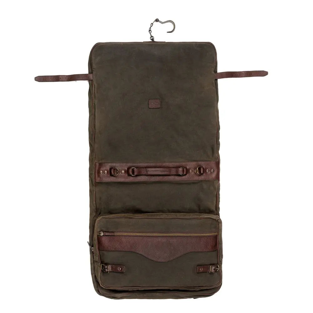 Campaign Waxed Canvas Valet Bag by Mission Mercantile Leather Goods, handmade leather goods detail photo 10