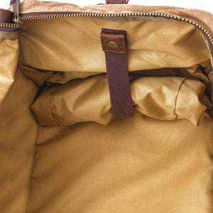 Campaign Waxed Canvas X-Large Duffle Bag by Mission Mercantile Leather Goods, handmade leather goods detail photo 7