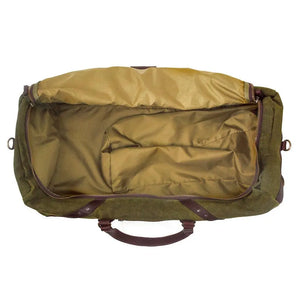 Campaign Waxed Canvas X-Large Duffle Bag by Mission Mercantile Leather Goods, handmade leather goods detail photo 16