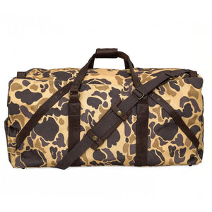 Campaign Waxed Canvas X-Large Duffle Bag by Mission Mercantile Leather Goods, handmade leather goods detail photo 19