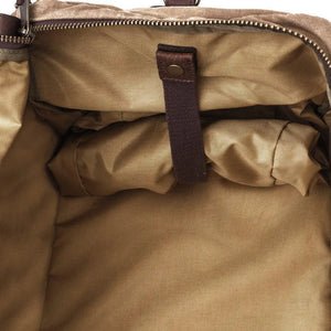 Campaign Waxed Canvas X-Large Duffle Bag by Mission Mercantile Leather Goods, handmade leather goods detail photo 23
