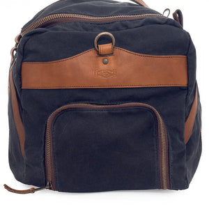 Campaign Waxed Canvas X-Large Duffle Bag by Mission Mercantile Leather Goods, handmade leather goods detail photo 29
