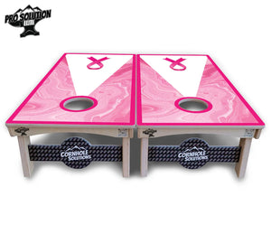 Cancer Awareness Cornhole Boards - Pro Solution Elite Series by Cornhole Solutions, custom cornhole board detail photo 4
