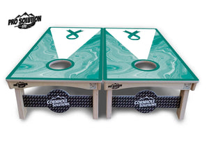 Cancer Awareness Cornhole Boards - Pro Solution Lite Series by Cornhole Solutions, custom cornhole board detail photo 8