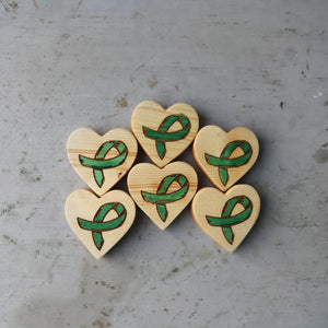 Cancer Awareness Hearts by Dennehey Design Co., Southern home decor detail photo 15