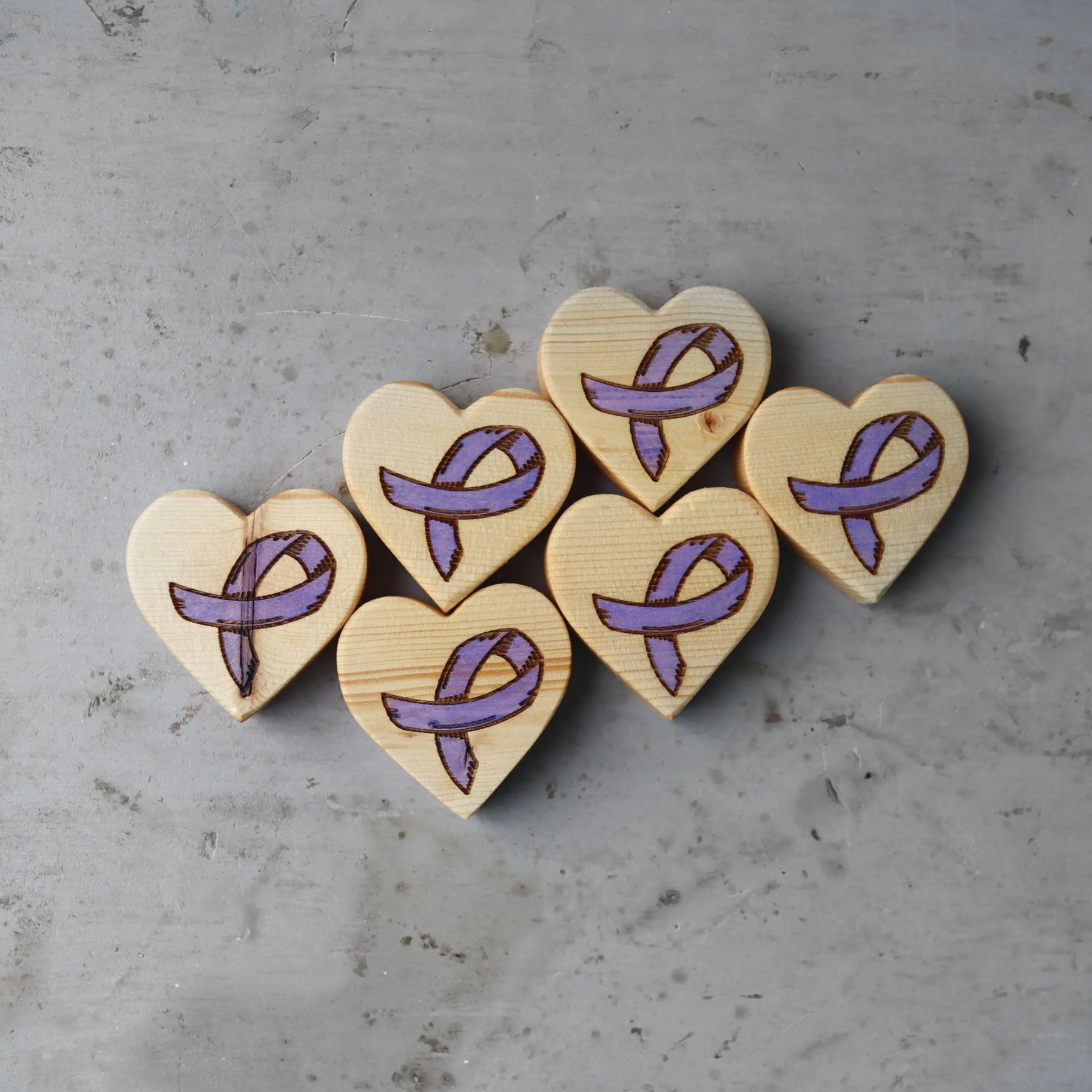 Cancer Awareness Hearts by Dennehey Design Co., Southern home decor detail photo 19