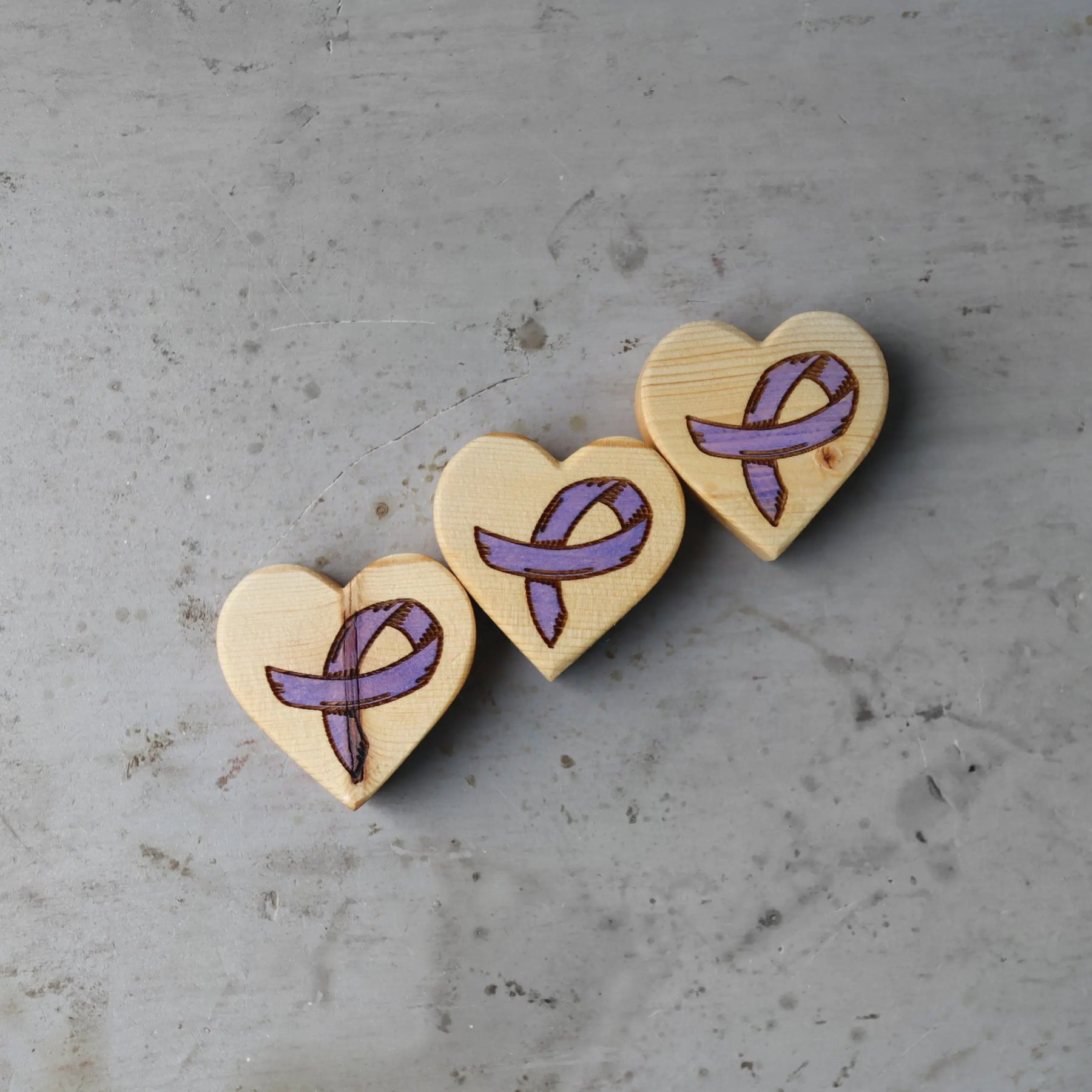 Cancer Awareness Hearts by Dennehey Design Co., Southern home decor detail photo 20