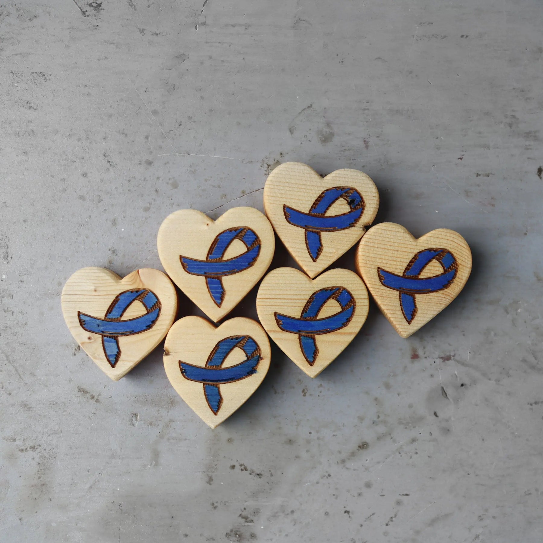 Cancer Awareness Hearts by Dennehey Design Co., Southern home decor detail photo 26