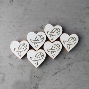 Cancer Awareness Hearts by Dennehey Design Co., Southern home decor detail photo 34