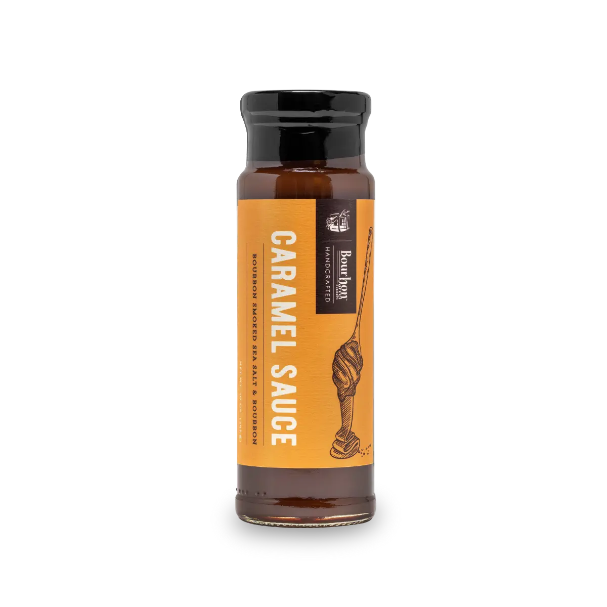 Caramel sauce with bourbon smoked sea salt and bourbon from Bourbon Barrel Foods