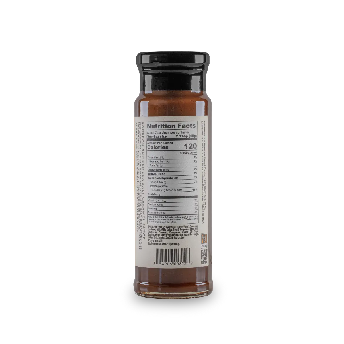 Caramel Sauce – Bourbon Smoked Sea Salt & Bourbon by Bourbon Barrel Foods, Southern food gift detail photo 4