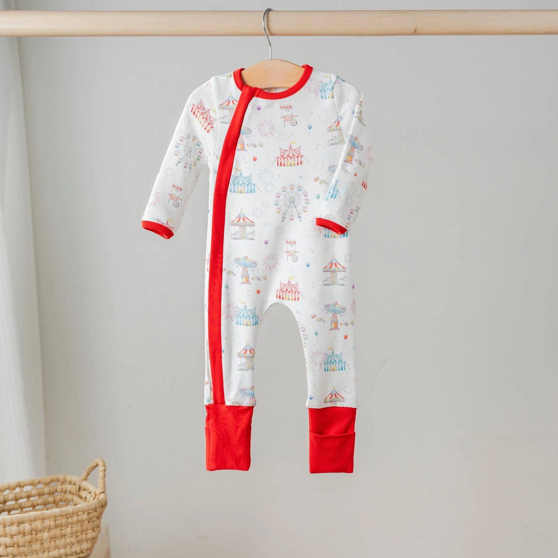 Carnival Magic Organic Cotton Pajama Set by Nola Tawk, Southern food gift detail photo 3