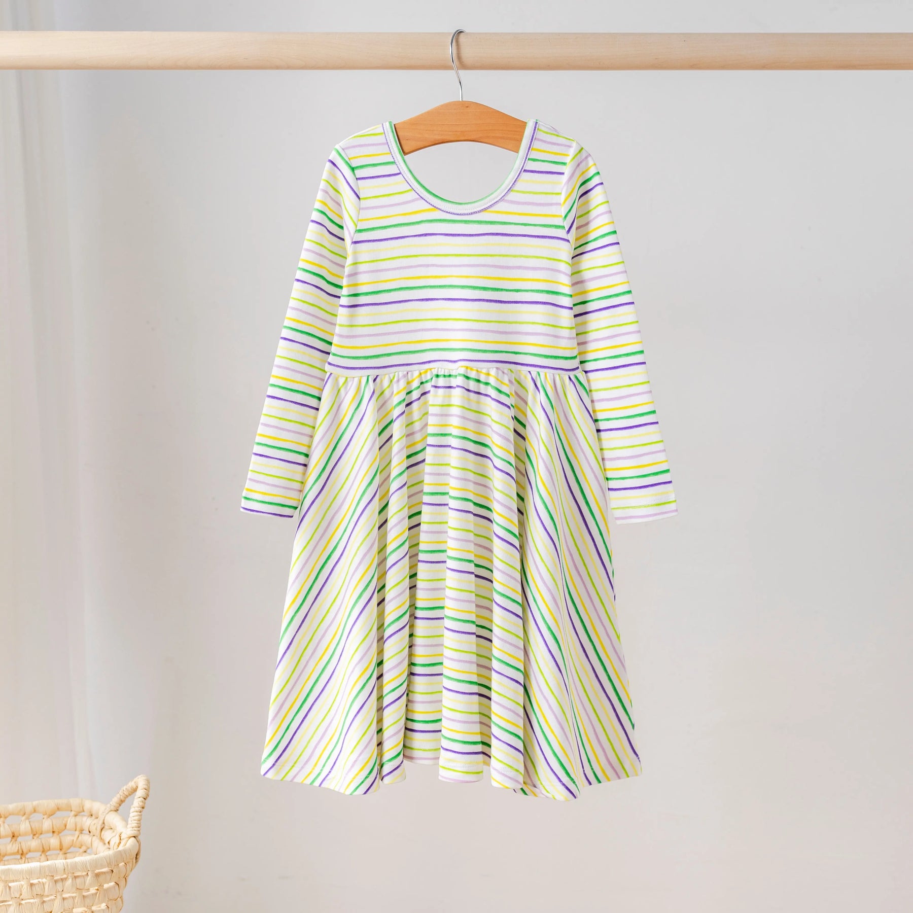 Carnival Time Organic Cotton Dress for Kids by Nola Tawk, Southern lifestyle apparel main product photo