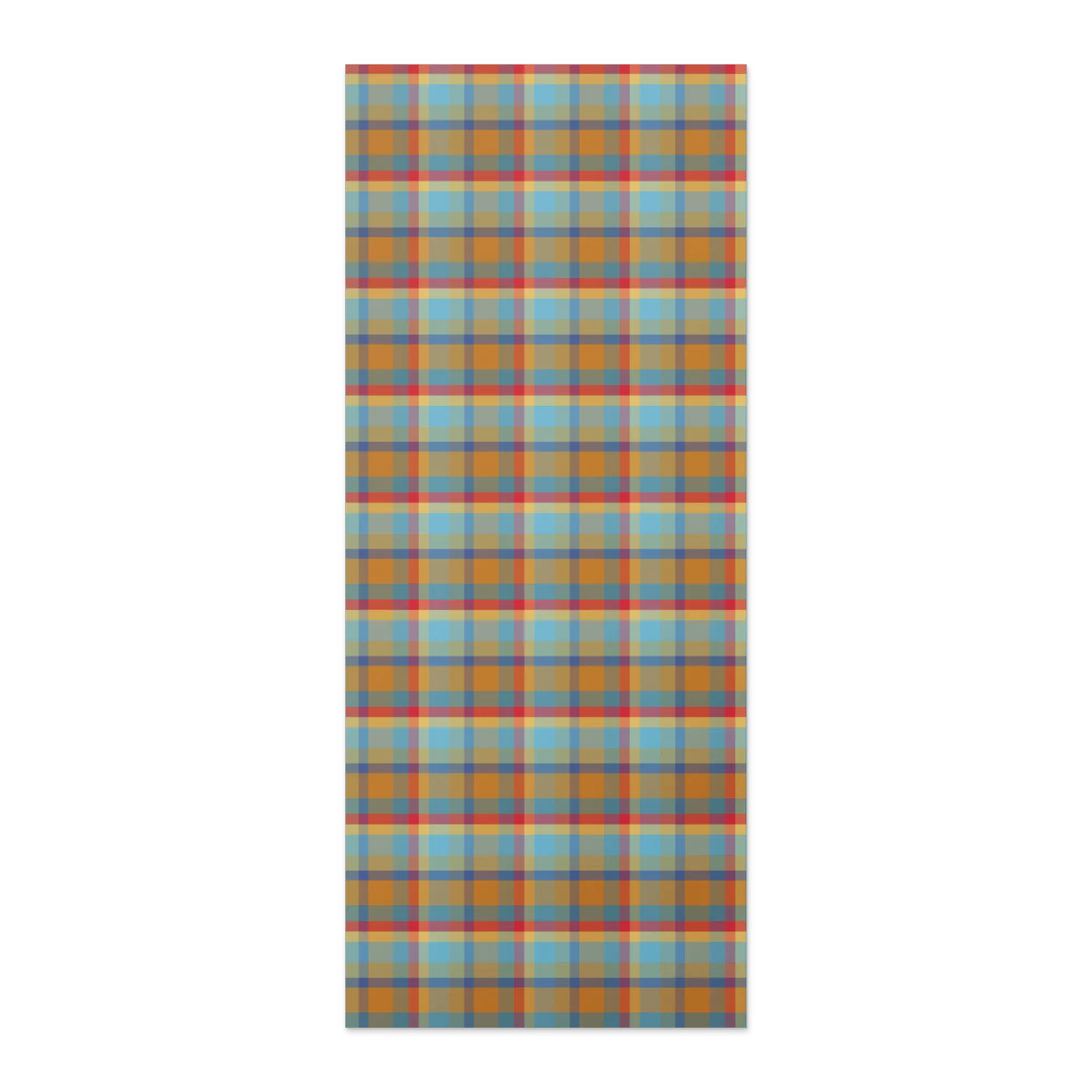 Carver Plaid Art Wrapping Paper by Leslie Gonce - Main Street Collective - Colorful Plaid Pattern