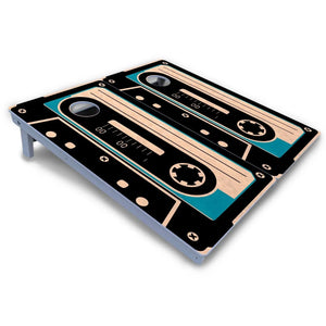 Cassette Tape Cornhole Boards - All Weather Series by Cornhole Solutions, custom cornhole board detail photo 4