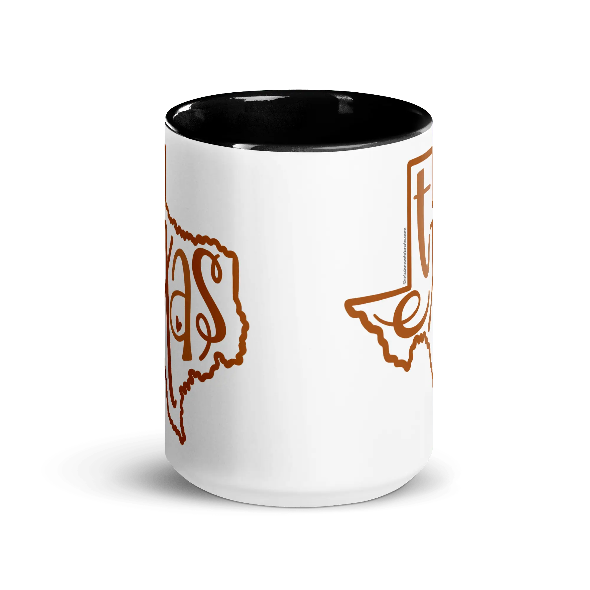Texas Mug with Bouncy Lettering - Ceramic Coffee Cup from Main Street Collective