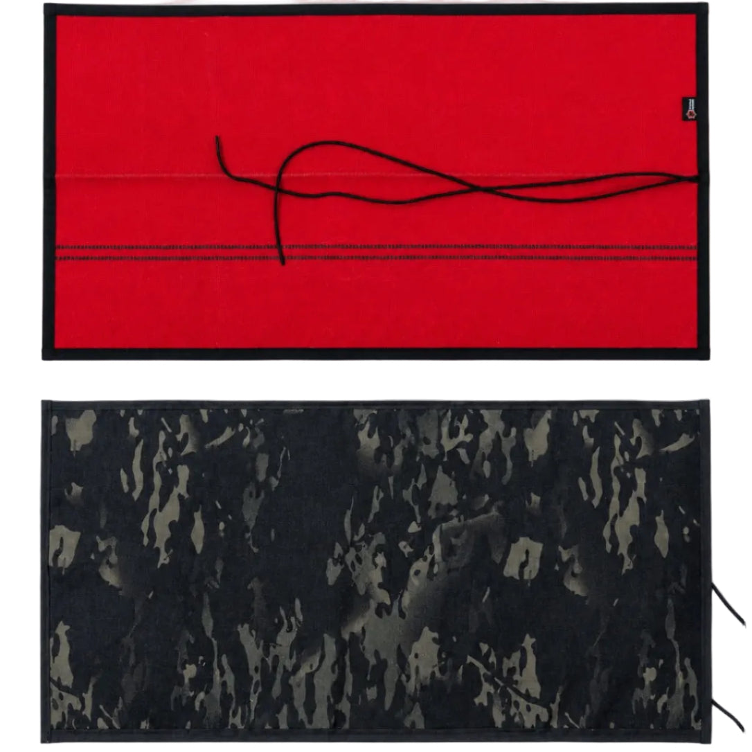 Drop Zone Mat - Premium - Firehose Edition by Recycled Firefighter, handmade leather goods detail photo 10