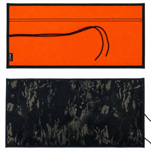 Drop Zone Mat - Premium - Firehose Edition by Recycled Firefighter, handmade leather goods detail photo 14