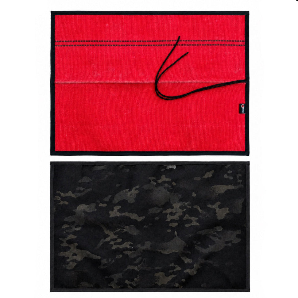 Drop Zone Mat - Premium - Firehose Edition by Recycled Firefighter, handmade leather goods detail photo 24