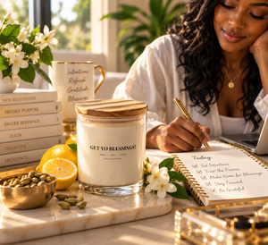 Get Yo Blessings! - Soy Wax Candle 10oz with Lid