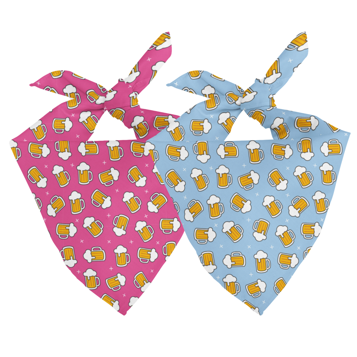 Cheers and Beers Reversible Dog Bandana