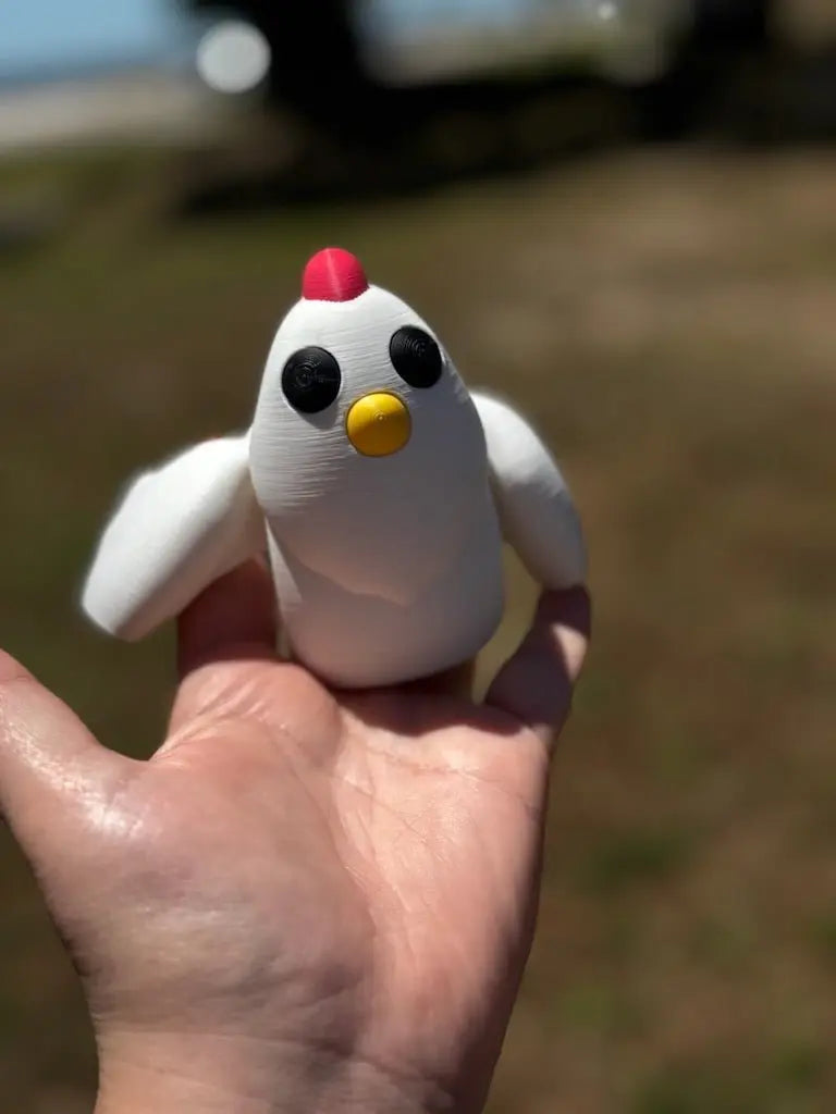 Chicken 3D Printed Fidget Toy | Large Farm Animal Sensory Toy