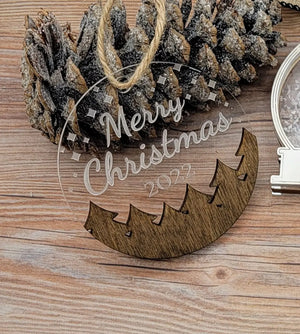 Christmas 2025 Mountains by EverLee Creations, ornament main product photo