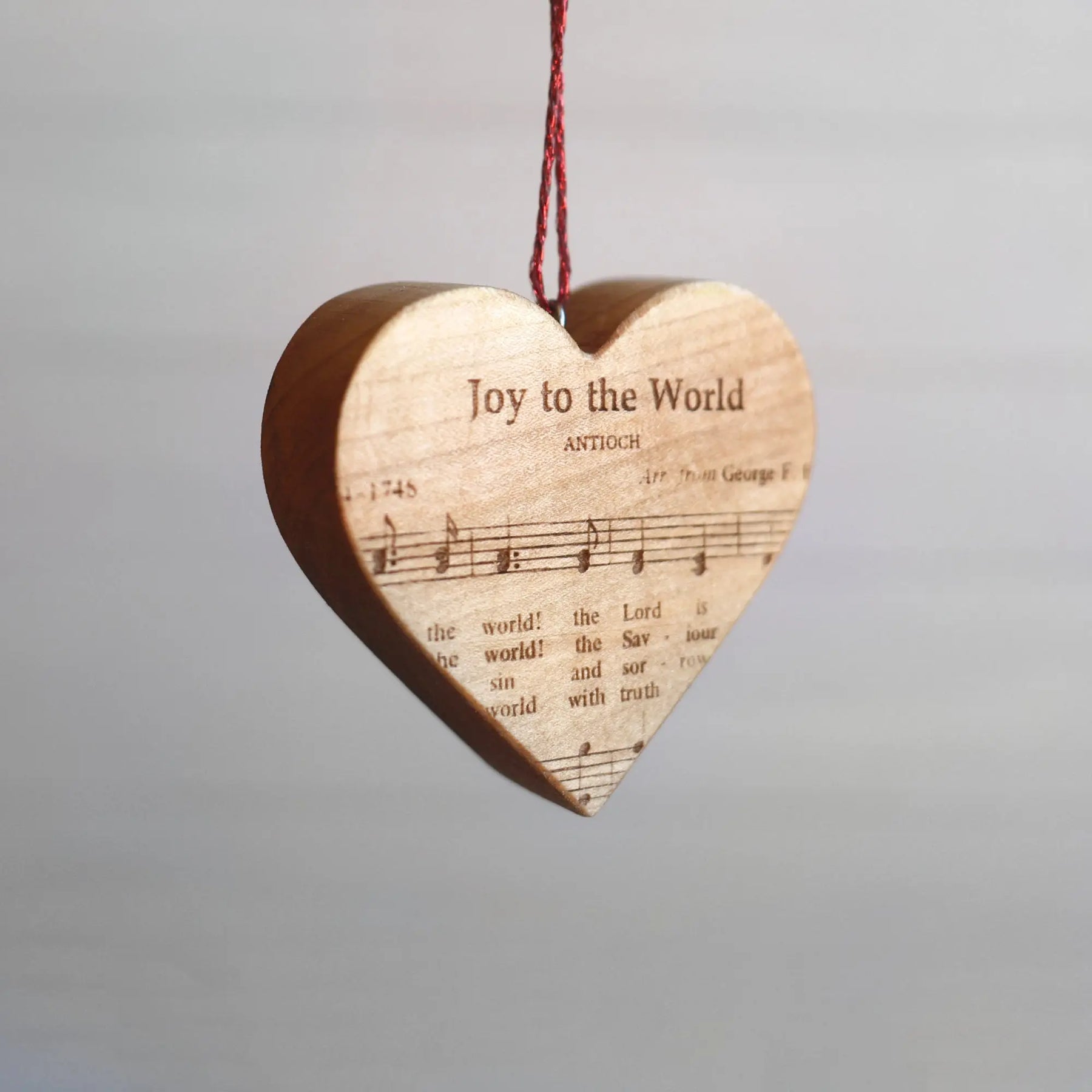Christmas Carol Heart Ornaments by Dennehey Design Co., Southern home decor detail photo 15