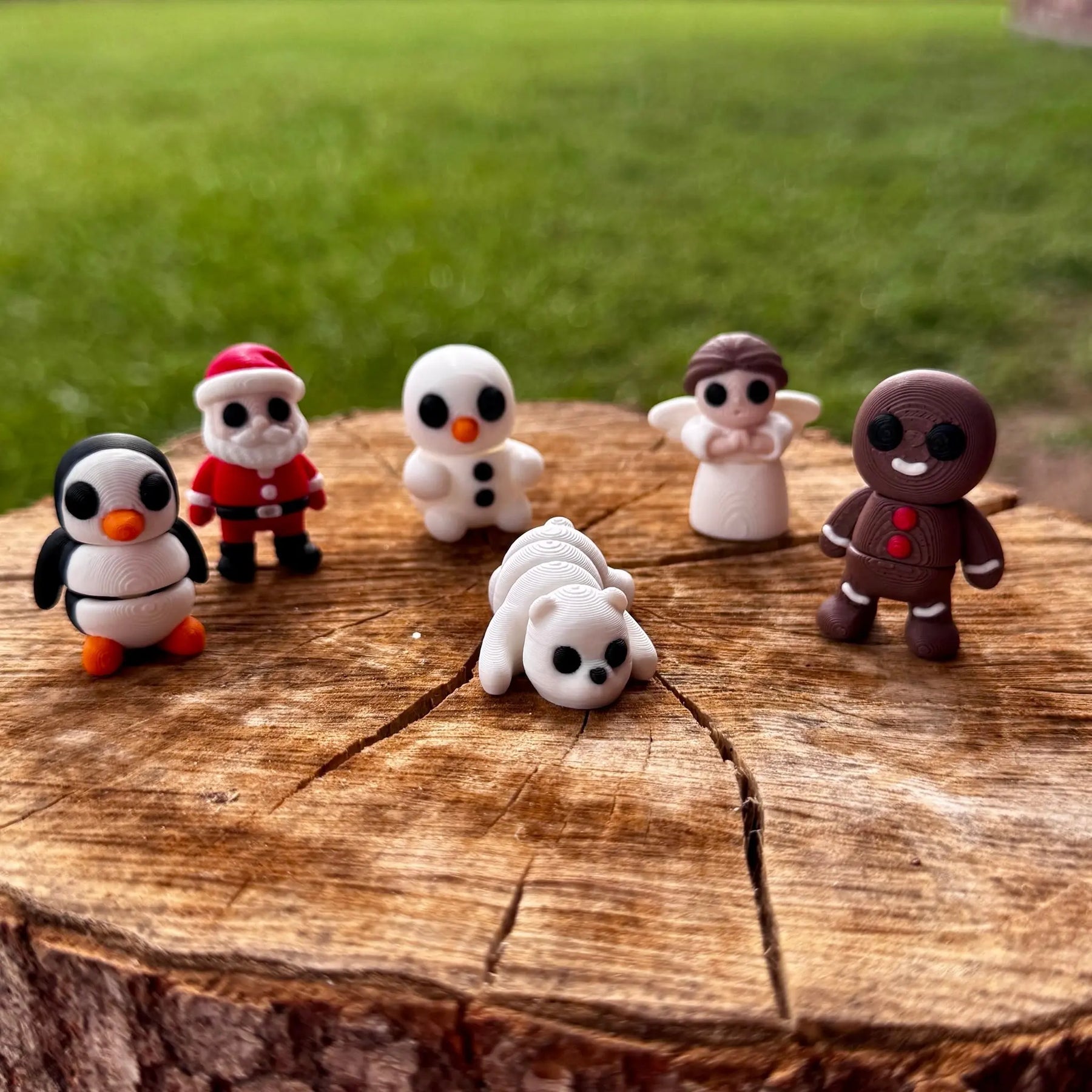 Christmas Cuties Mini Fidget Toy Bundle | Holiday Sensory Toys by Mushroom Lady Co, 3D printed gift main product photo