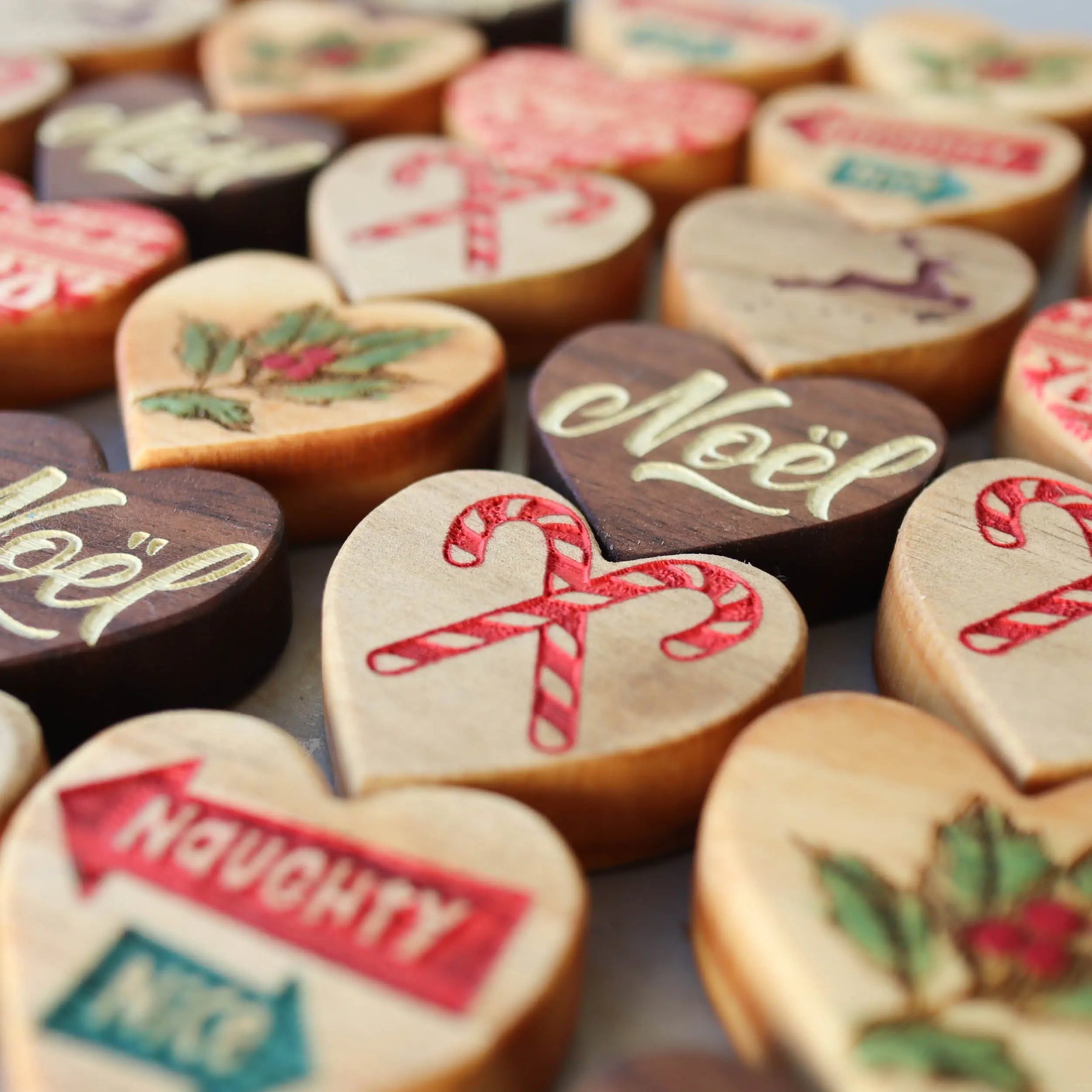 Christmas Hearts :: Engraved Sets by Dennehey Design Co., Southern home decor detail photo 15