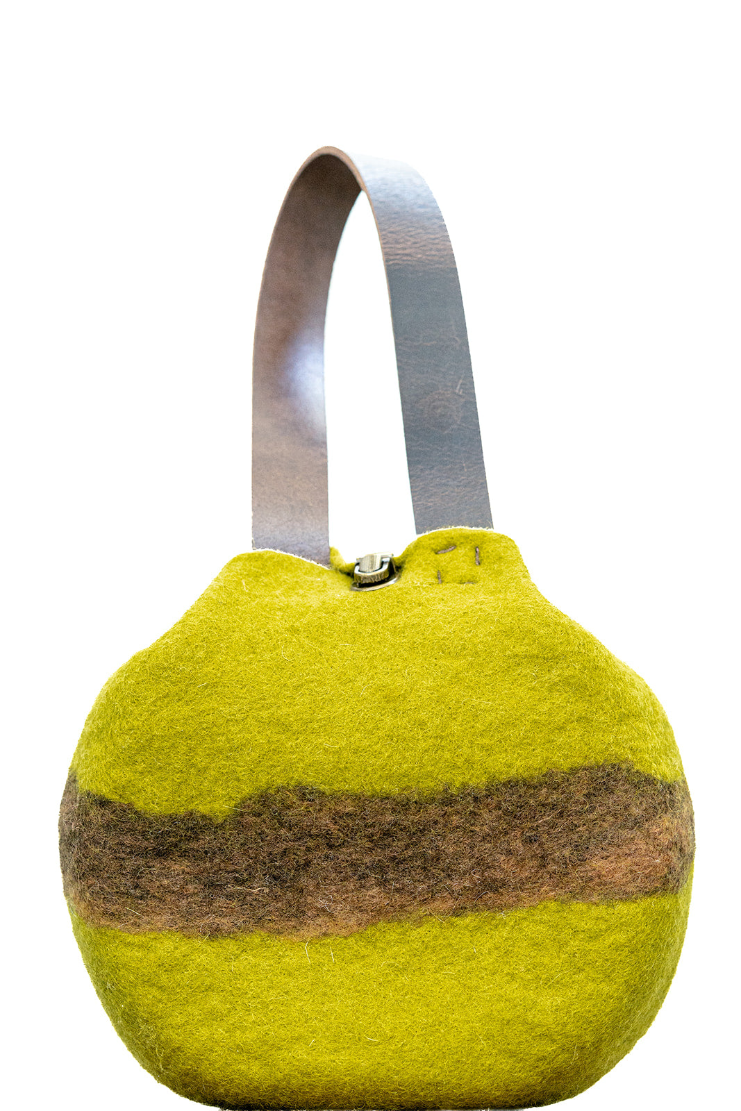 The Michelle handcrafted wool bag by Comfy Bear Home