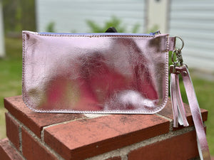 Classic Leather Clutch with Inside Pocket by Kw Leatherworks, handmade leather goods detail photo 6