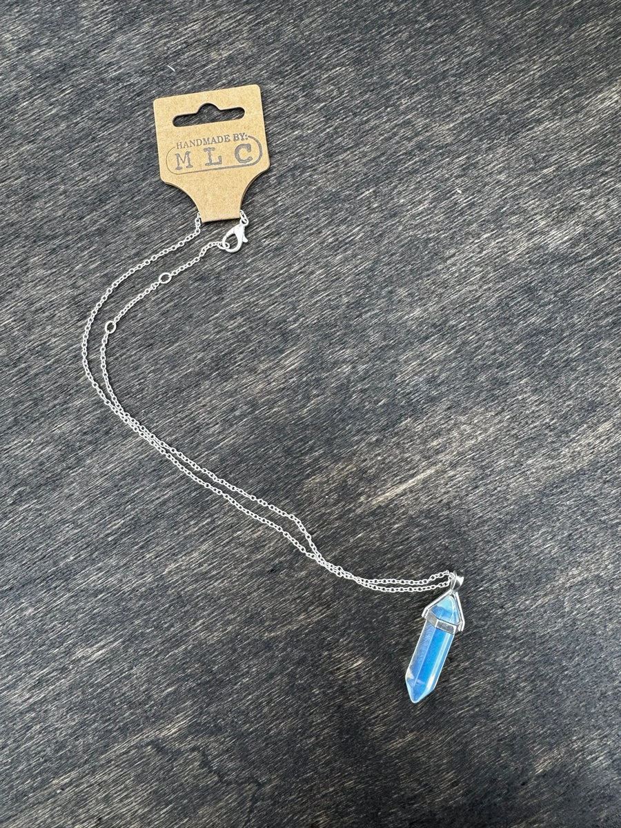 Clear Crystal Necklace | Cottagecore Crystal Jewelry Gift
