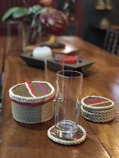 Rope Coasters with Box handcrafted rope coasters by Nomadic State of Mind, view 2