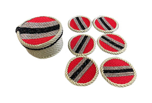Rope Coasters with Box handcrafted rope coasters by Nomadic State of Mind