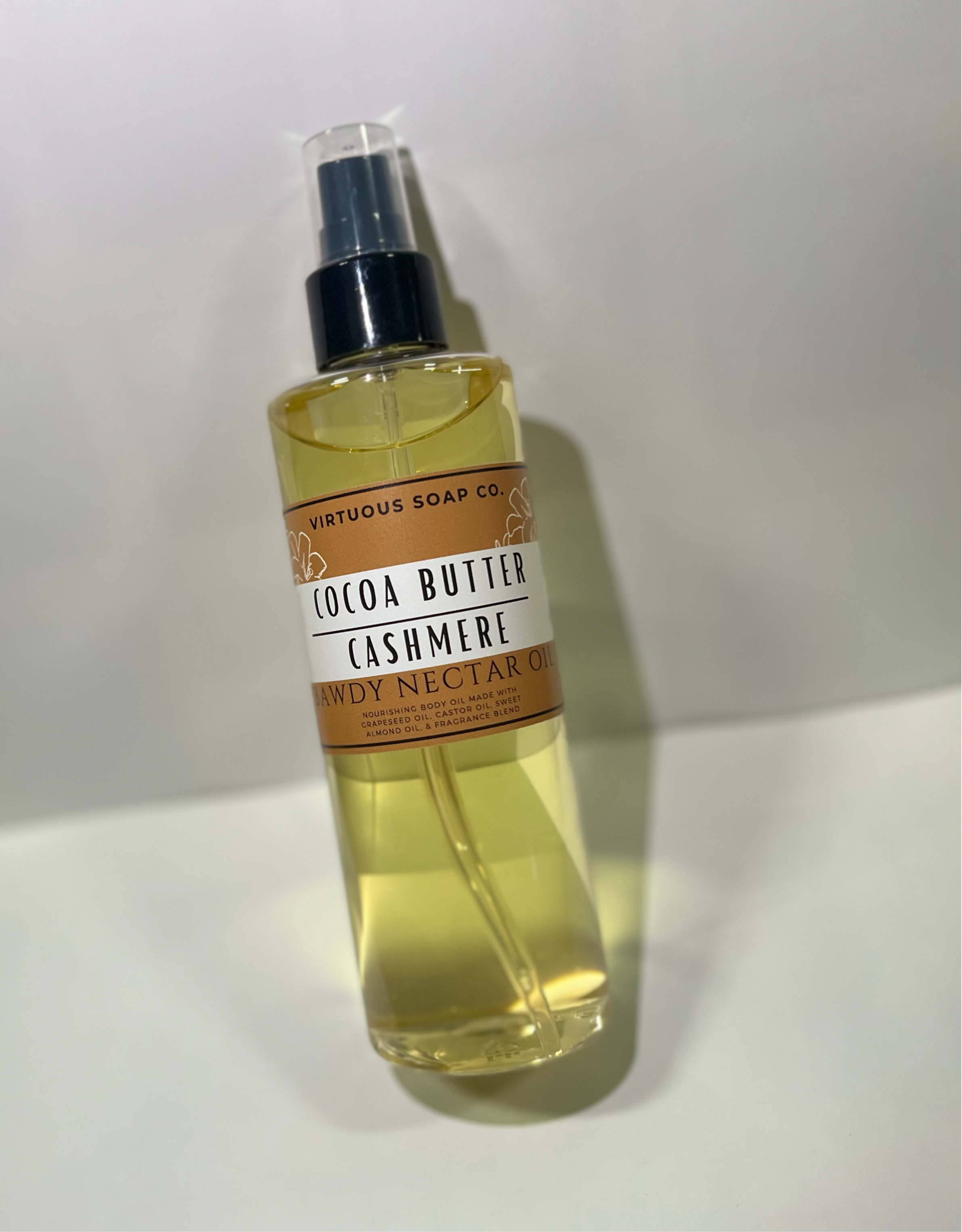 Cocoa Butter Cashmere bawdy oil Virtuous Soap Company