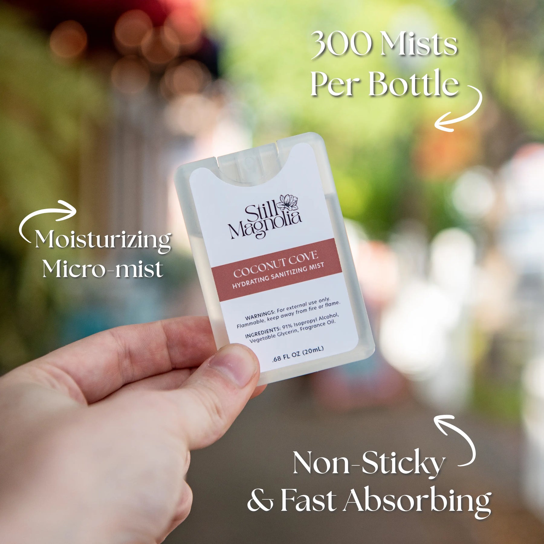 Coconut Cove - Hydrating Sanitizing Mist by Still Magnolia, handmade bath and body detail photo 3