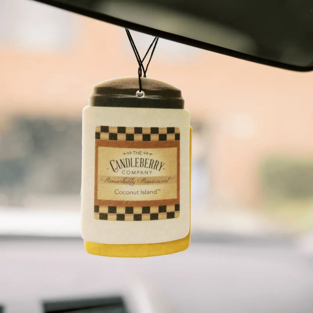 Coconut Island™- "Fresh Cargo"®, Scent for the Car (2-PACK) (Collective) The Candleberry® Candle Company
