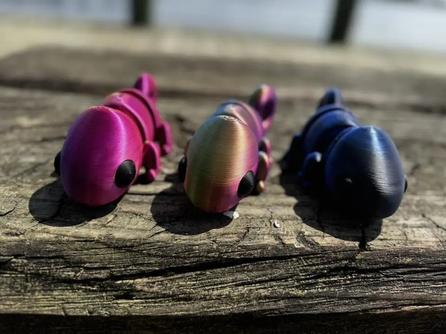 Color-Shifting Chameleon 3D Printed Fidget Toy | Large Sensory Toy