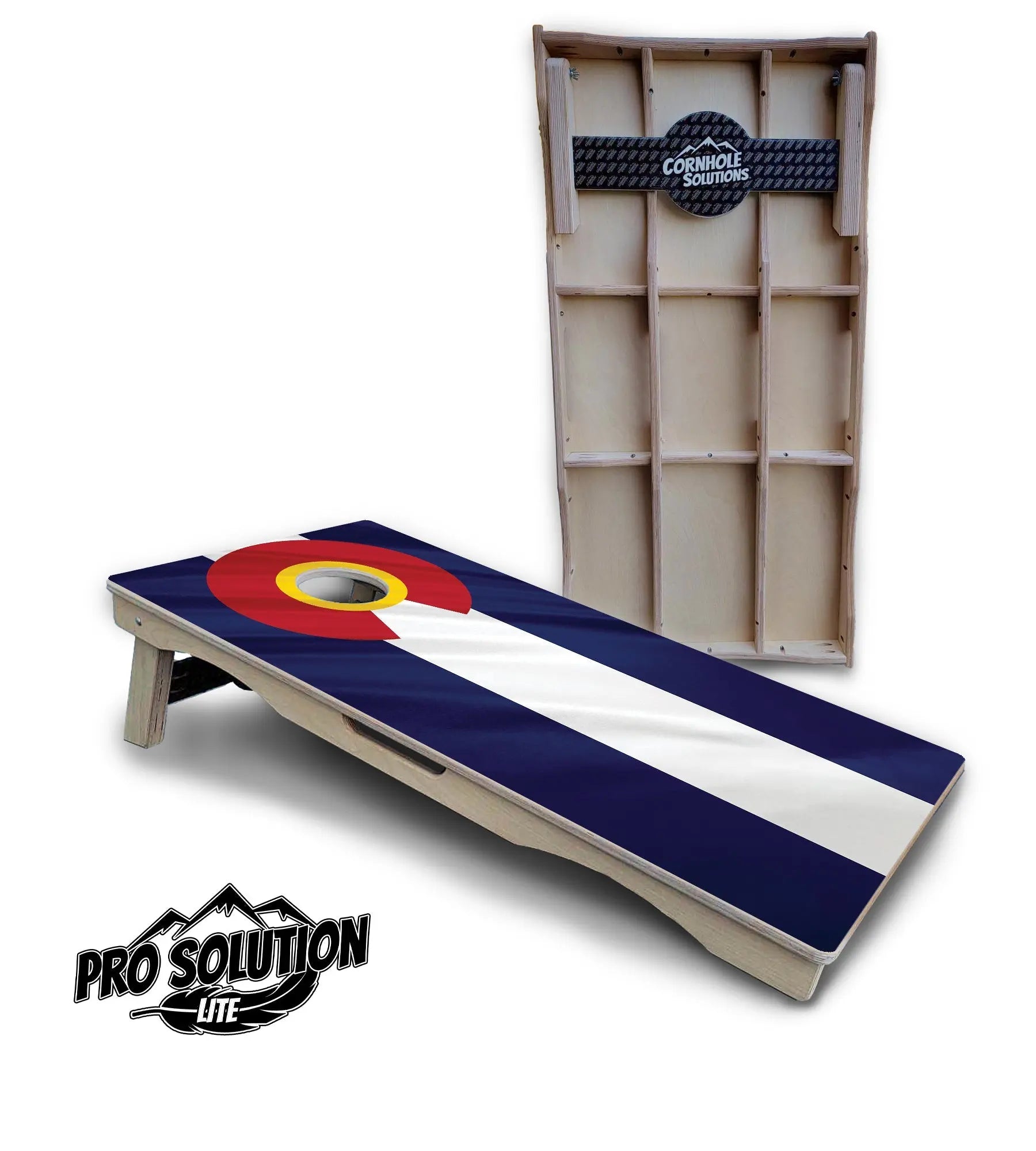 Colorful Colorado Flag Cornhole Boards - Pro Solution Lite Series Cornhole Solutions