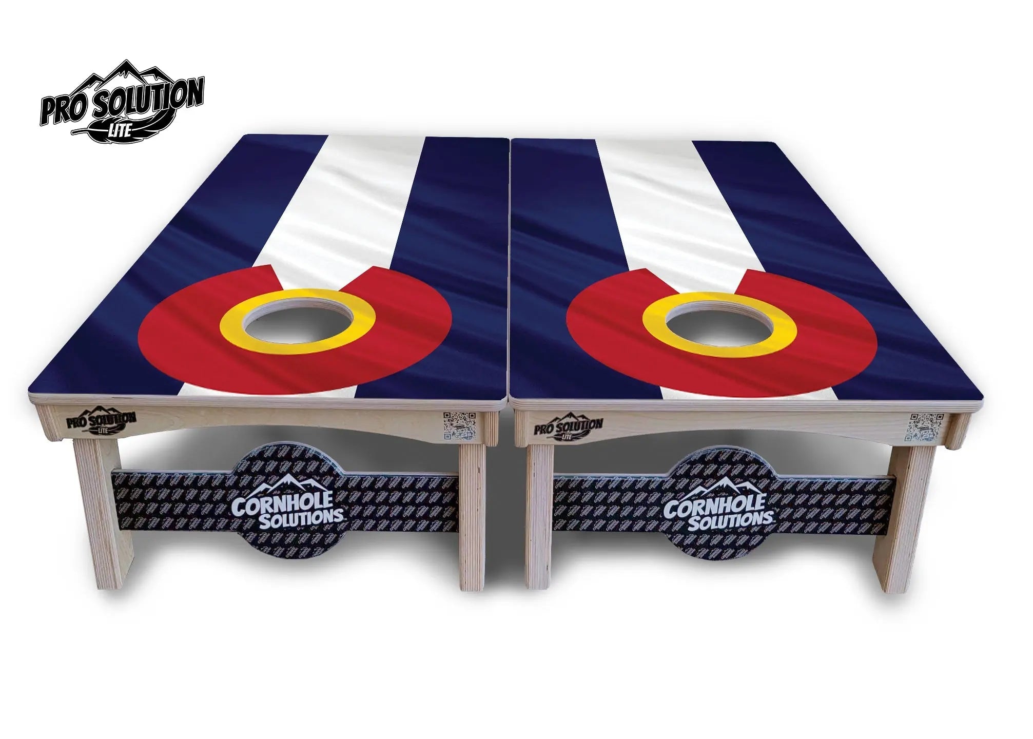 Colorful Colorado Flag Cornhole Boards - Pro Solution Lite Series Cornhole Solutions