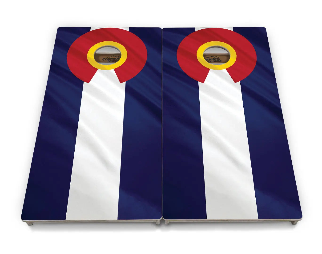 Colorful Colorado Flag Cornhole Boards - Professional Tournament Series Cornhole Solutions