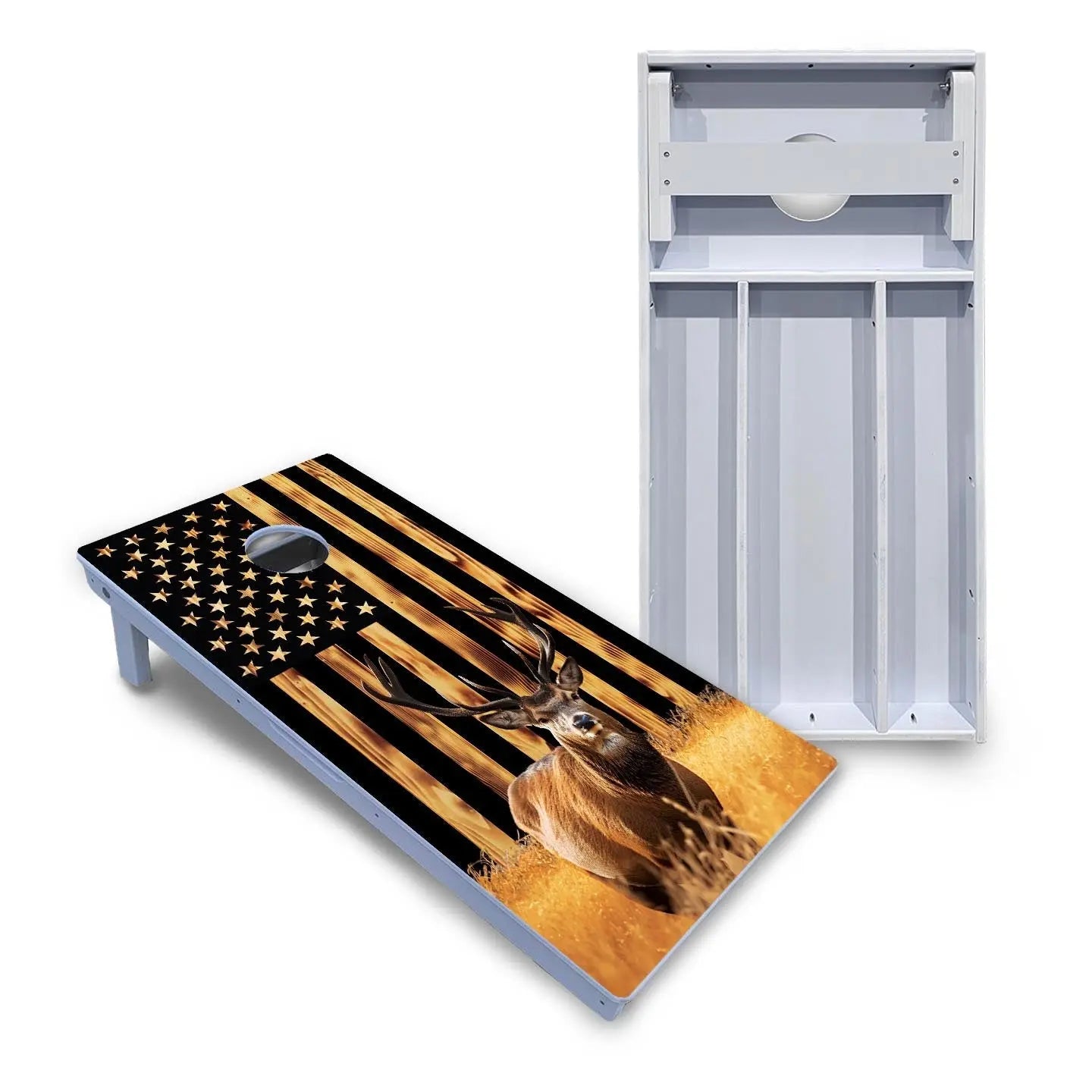 Colorful Deer & Fish Cornhole Boards - All Weather Series Cornhole Solutions
