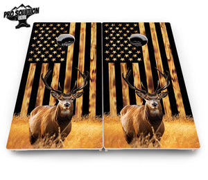 Colorful Deer & Fish Cornhole Boards - Pro Solution Elite Series Cornhole Solutions